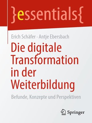 cover image of Die digitale Transformation in der Weiterbildung